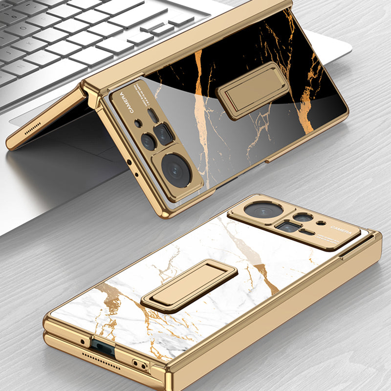 GKK For Xiaomi Mix Fold 2 5G Magnetic Hinge Protection Hard PC Phone Case Pattern Printing Kickstand Protective Shell Cover with Tempered Glass Film GKK For Xiaomi Mix Fold 2 5G Magnetic Hinge Protection Hard PC Phone Case Pattern Printing Kickstand Protective Shell Cover with Tempered Glass Film